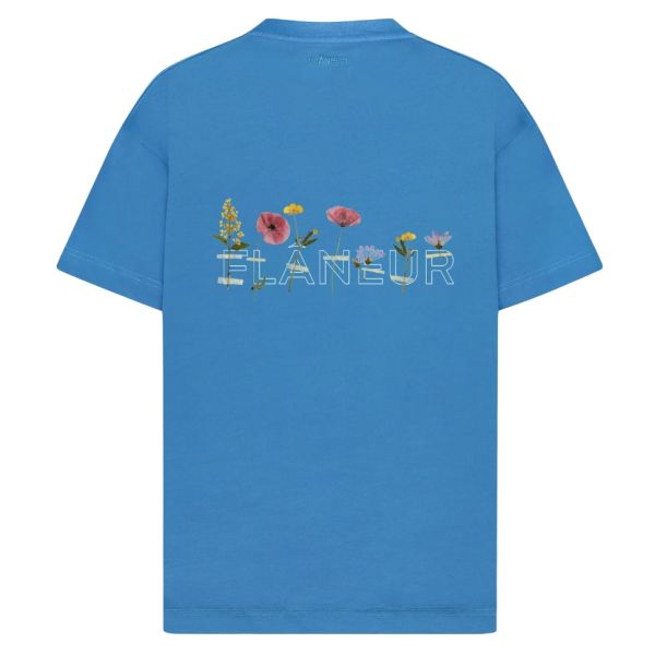 Flâneur Botanical T-shirt Blauw