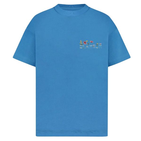 Flâneur Botanical T-shirt Blauw