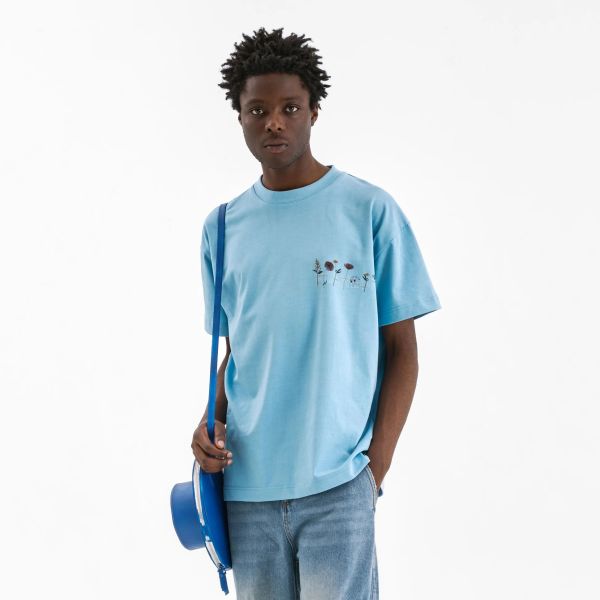 Flâneur Botanical T-shirt Blauw
