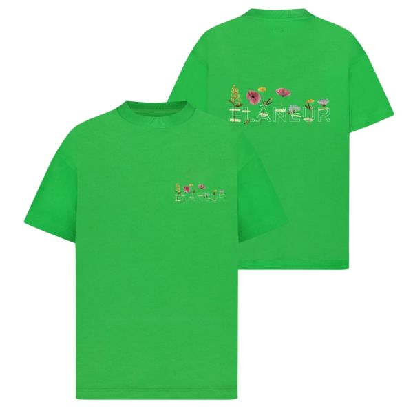 Flâneur Botanical T-shirt Groen