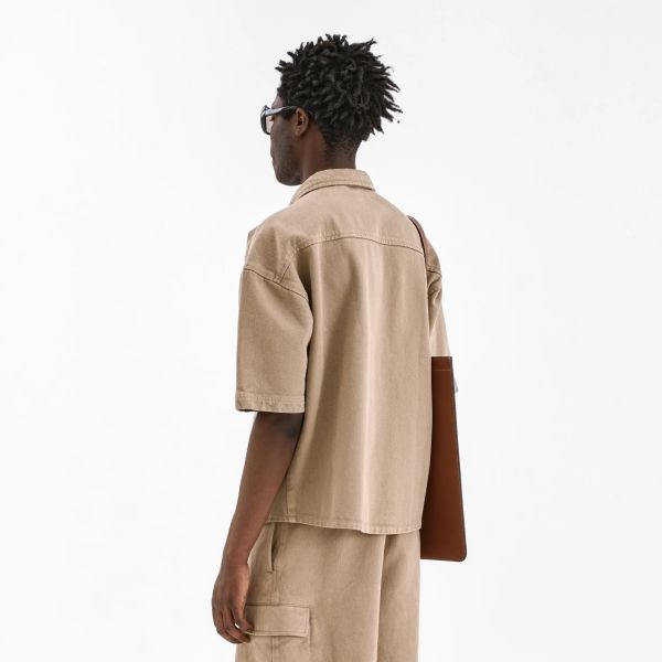 Flâneur Denim Overhemd Beige