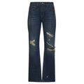 Flâneur Distressed Straight Jeans Donker Blauw