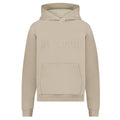 Flâneur Embossed Hoodie Beige
