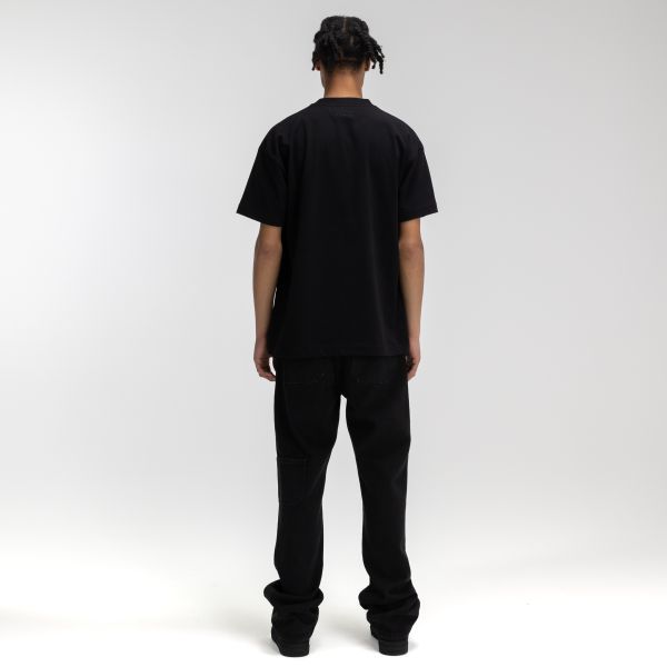 Flâneur Embossed T-shirt Zwart