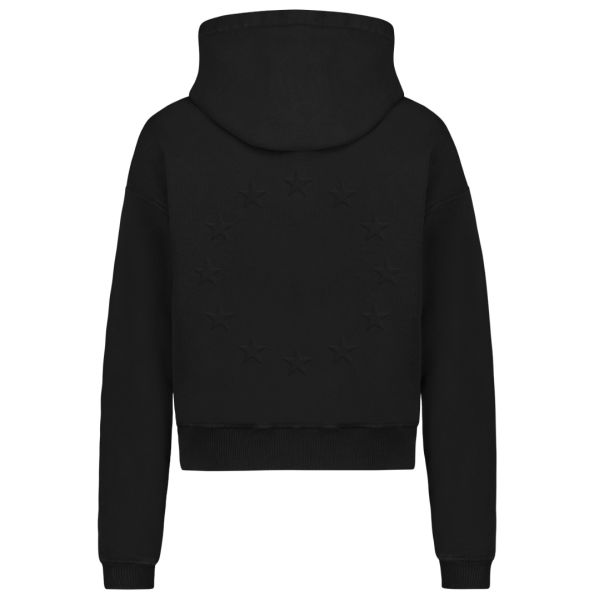 Flâneur Embossed Zip-Up Vest Zwart