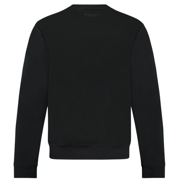 Flâneur Essential Logo Sweater Zwart
