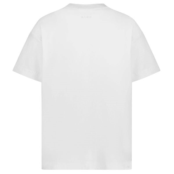 Flâneur Floral Watercolor T-shirt Wit/Blauw