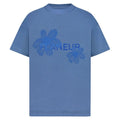 Flâneur Floral Watercolor T-shirt Blauw