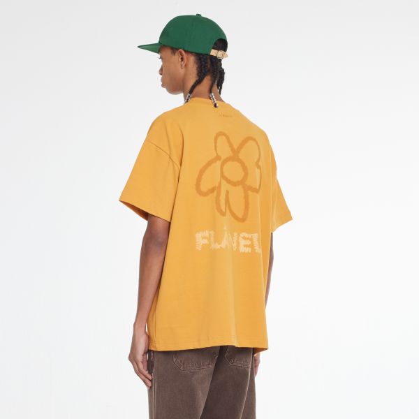 Flâneur Flower Doodle T-shirt Oranje