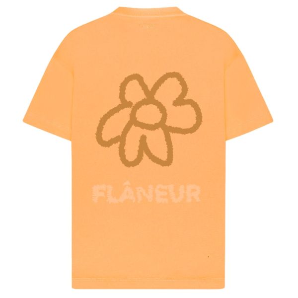 Flâneur Flower Doodle T-shirt Oranje