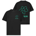 Flâneur Flower Doodle T-shirt Zwart