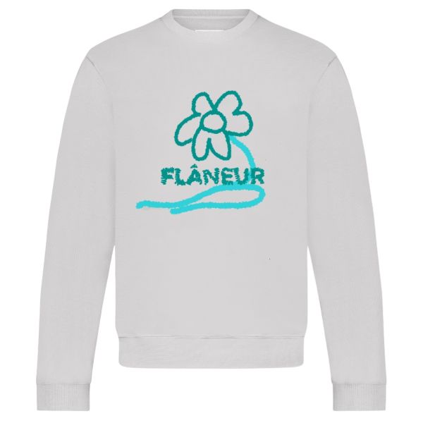 Flâneur Flower Stalk Sweater Grijs