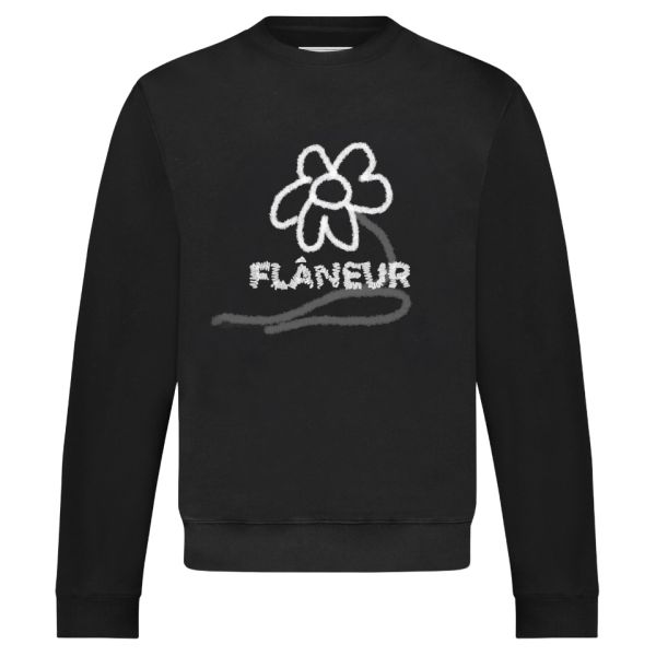 Flâneur Flower Stalk Sweater Zwart