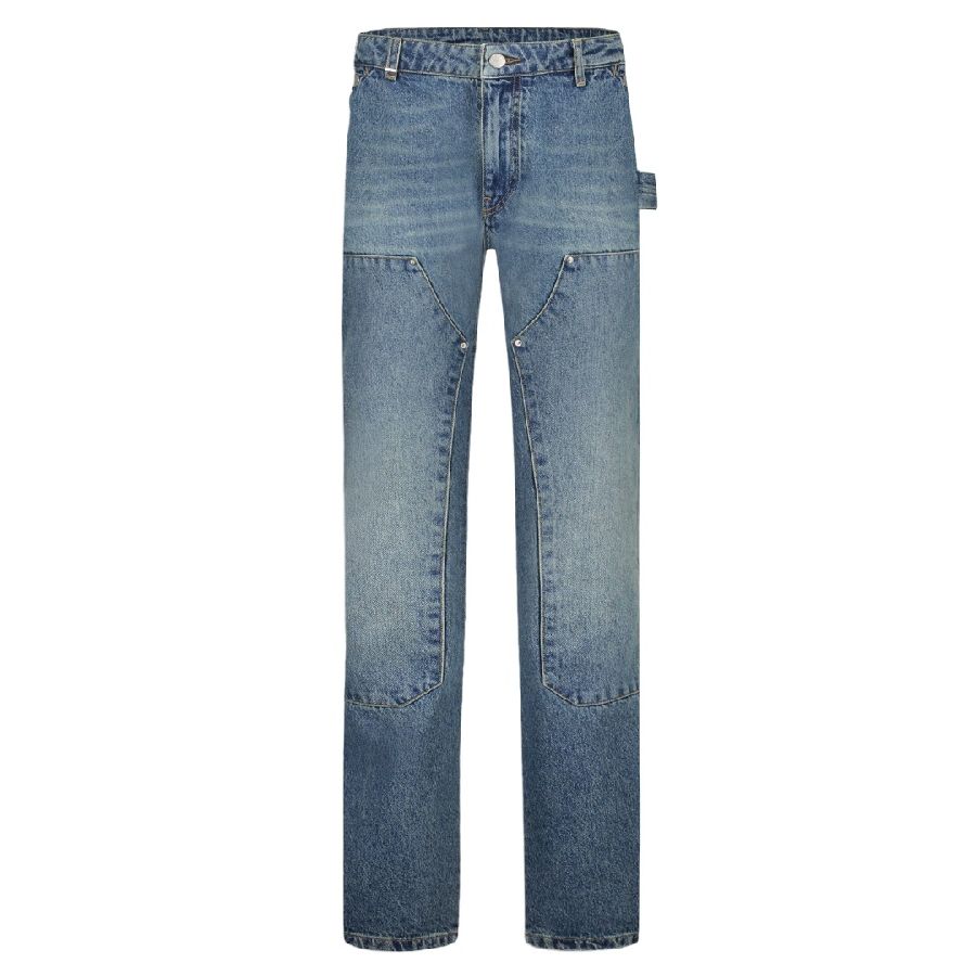 flaneur homme carpenter straight jeans blauw denim