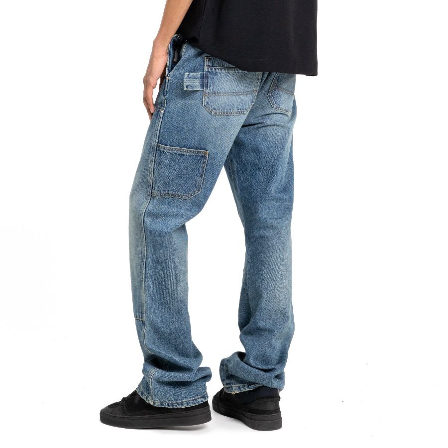 flaneur homme carpenter straight jeans blauw denim