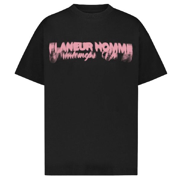 flaneur homme distorted ete t-shirt zwart
