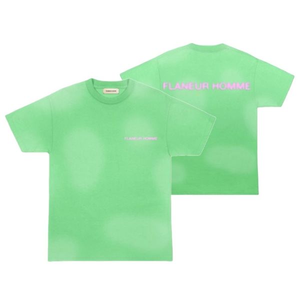 flaneur homme dotted t-shirt groen