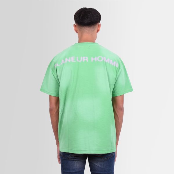 flaneur homme dotted t-shirt groen