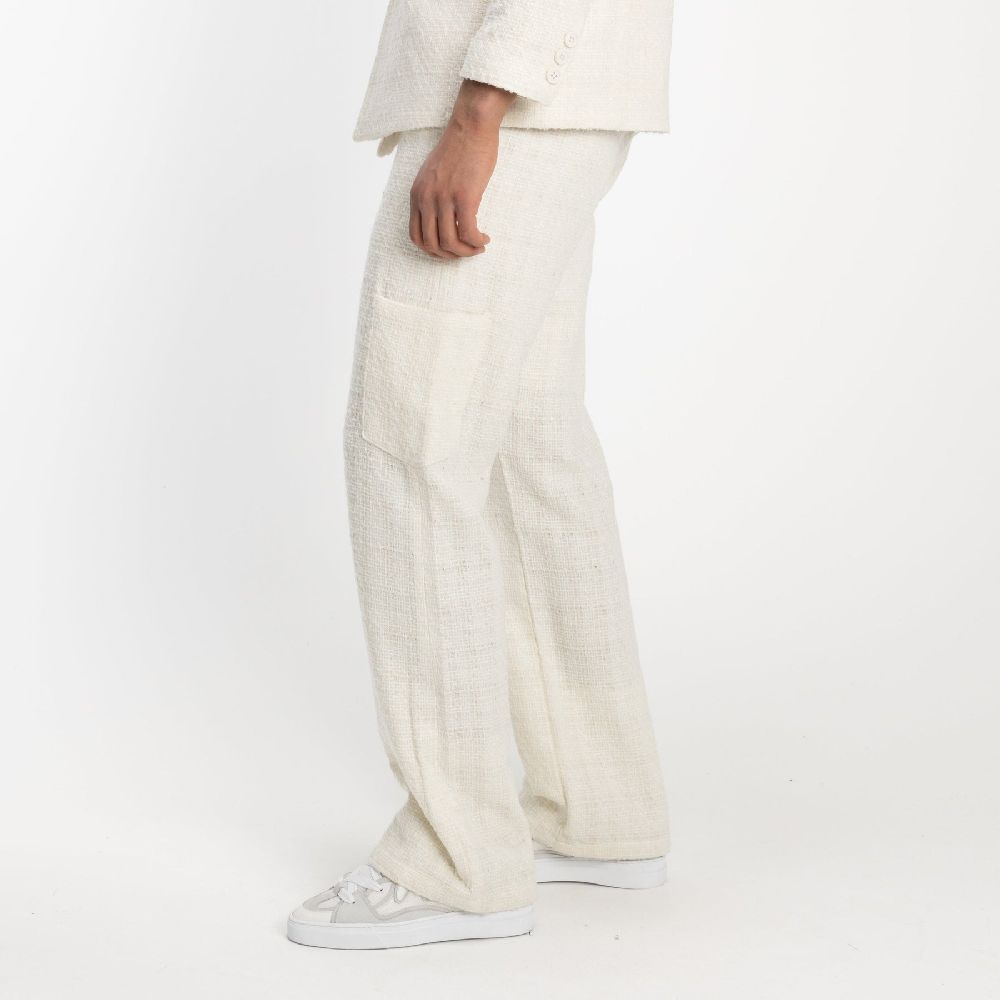 flaneur homme double breasted blazer beige