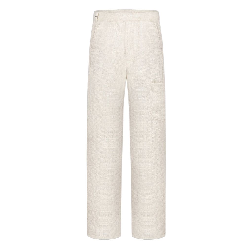flaneur homme double breasted blazer beige