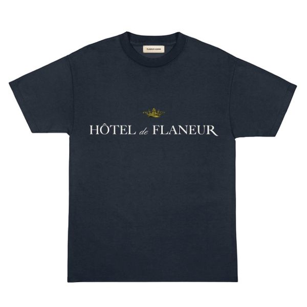 flaneur homme hotel de flaneur t-shirt navy