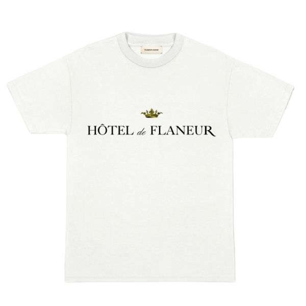 flaneur homme hotel de flaneur t-shirt wit