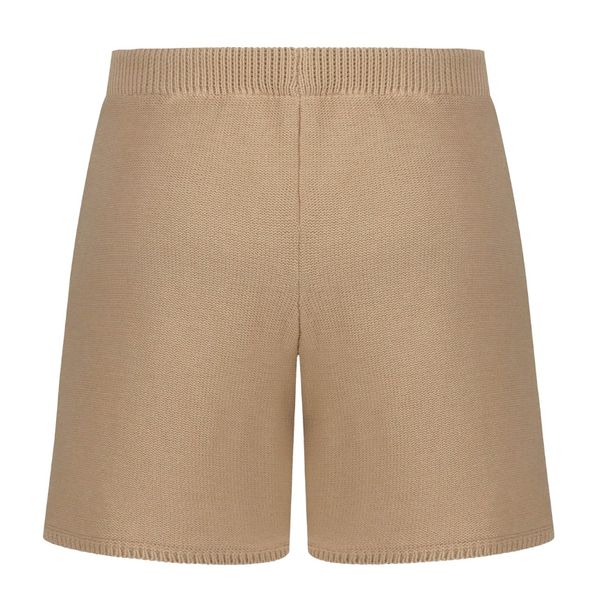flaneur homme knitted korte broek beige