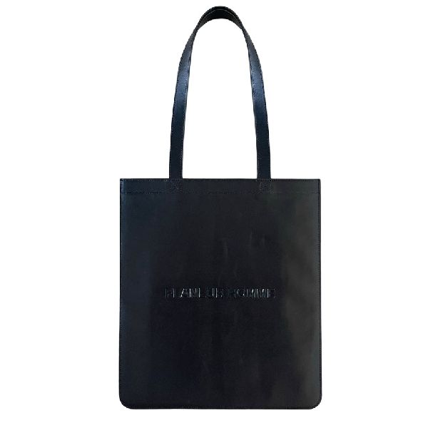 flaneur homme logo press tote bag zwart