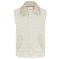 flaneur homme padded gillet beige