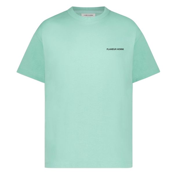 flaneur homme peace t-shirt lichtblauw