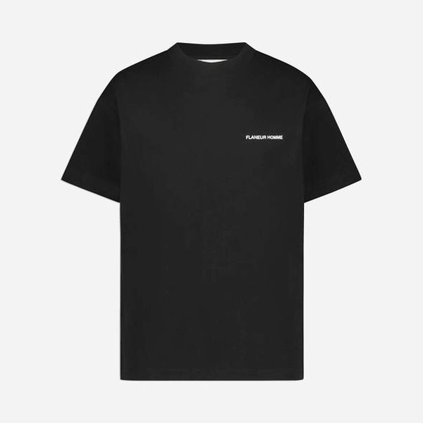 flaneur homme peace t-shirt zwart