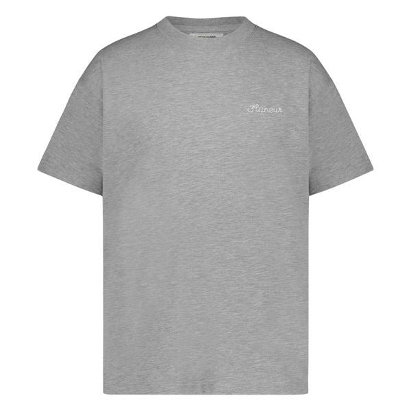 flaneur homme signature t-shirt grijs