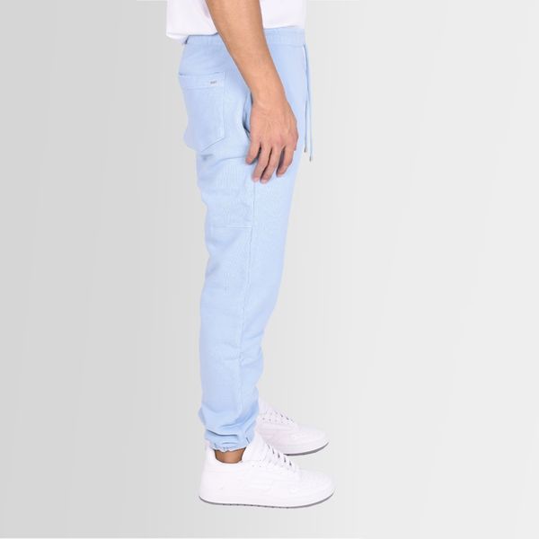 flaneur homme signtature trainingsbroek licht blauw