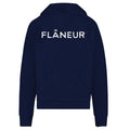 Flâneur Knitted Logo Hoodie Navy