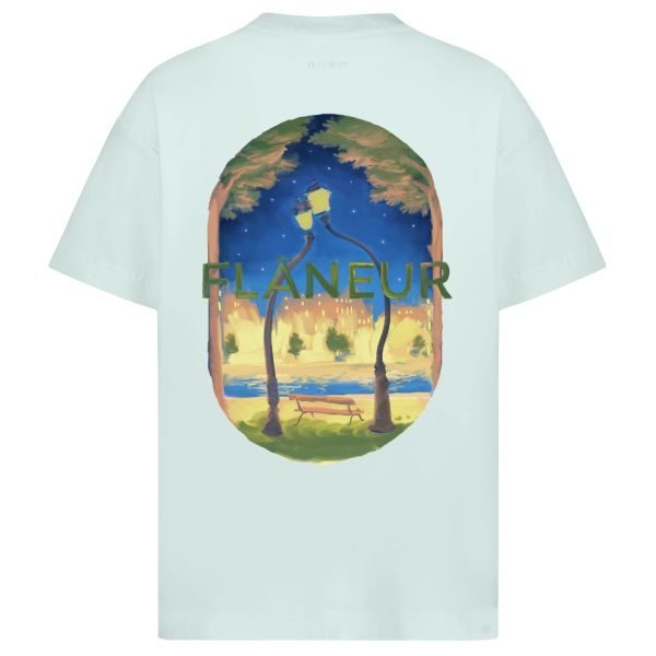Flâneur Lanterns Of Love T-shirt Licht Blauw
