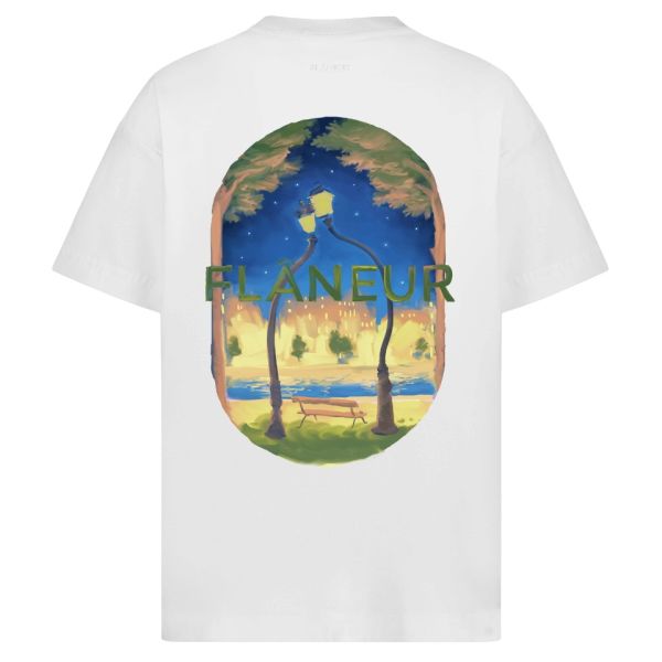 Flâneur Lanterns Of Love T-shirt Wit
