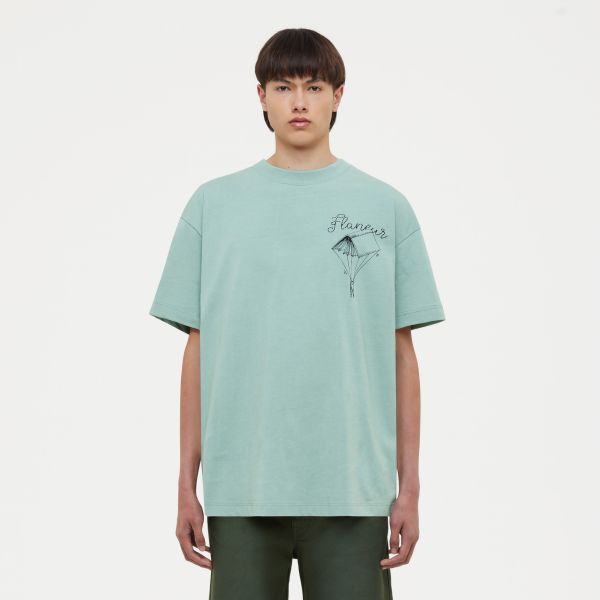Flâneur One For The Books T-shirt Groen