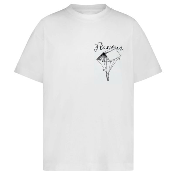 Flâneur One For The Books T-shirt Wit