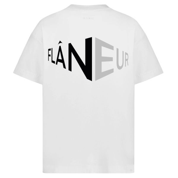 Flâneur Perspective T-shirt Wit