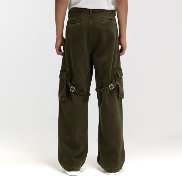 Flâneur Phone Pocket Cargo Broek Donker Groen