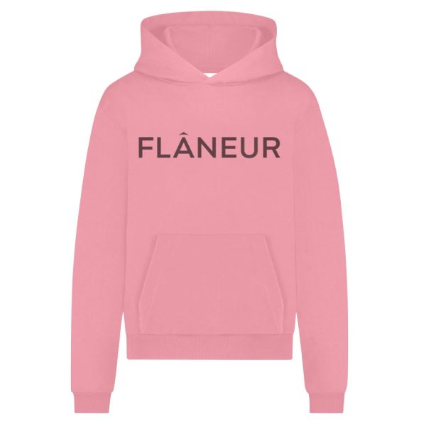 Flâneur Printed Logo Hoodie Roze