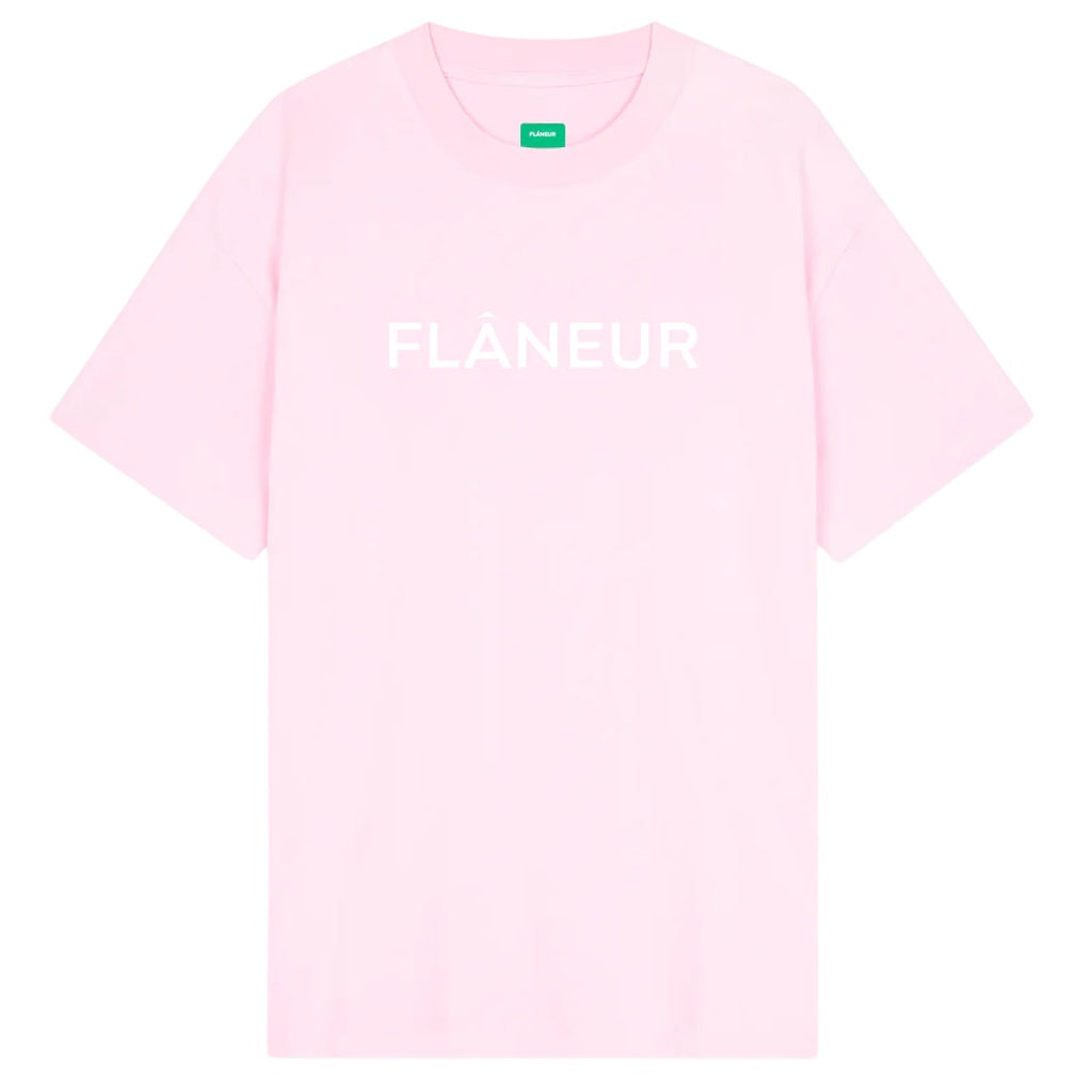 Flâneur Printed Logo T-shirt Roze