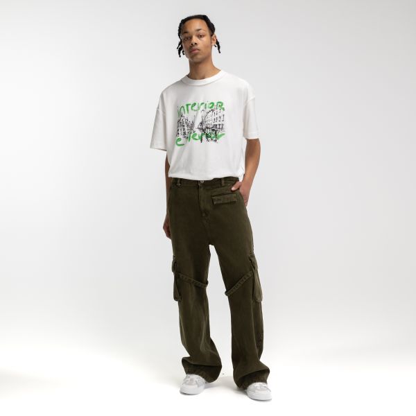 Flâneur Reversible Interior Exterior T-shirt Wit