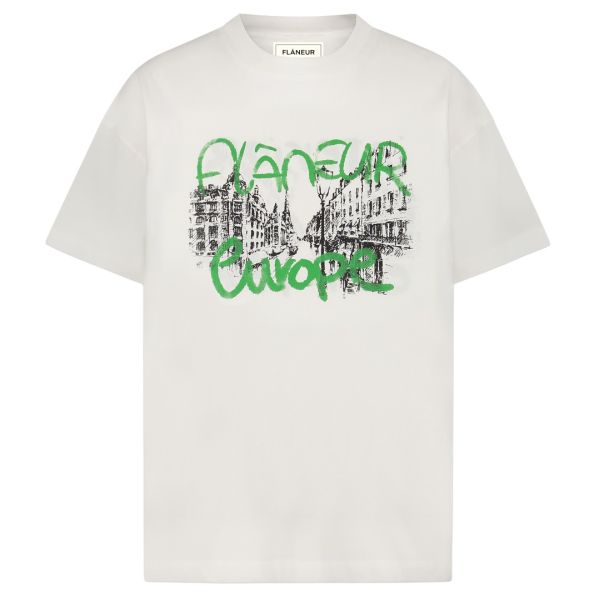Flâneur Reversible Interior Exterior T-shirt Wit