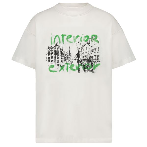 Flâneur Reversible Interior Exterior T-shirt Wit