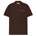 Flâneur Signature Knitted Polo Bruin