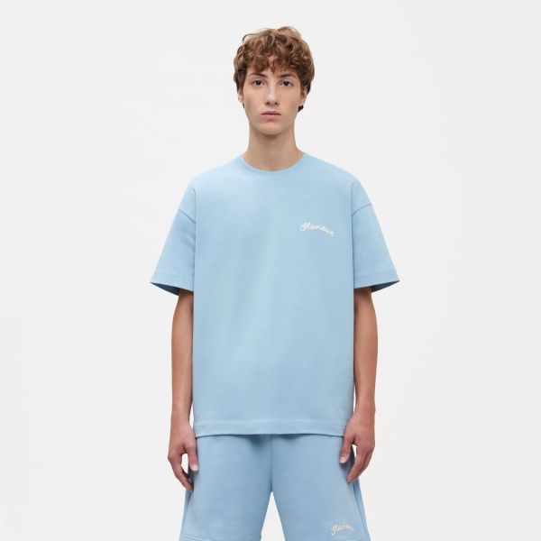 Flâneur Signature T-shirt Licht Blauw