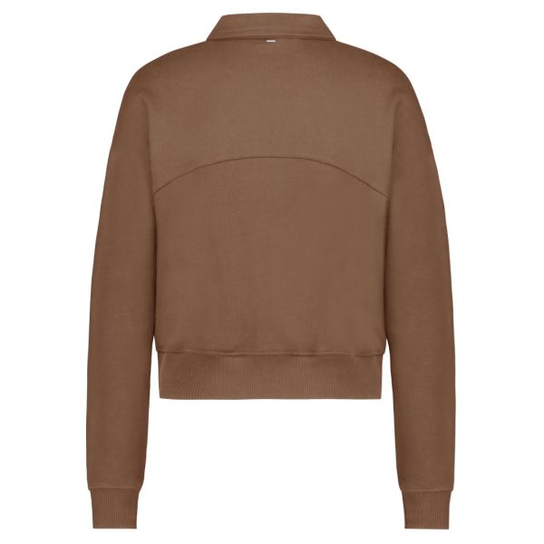 Flâneur Signature Zip-Up Vest Bruin