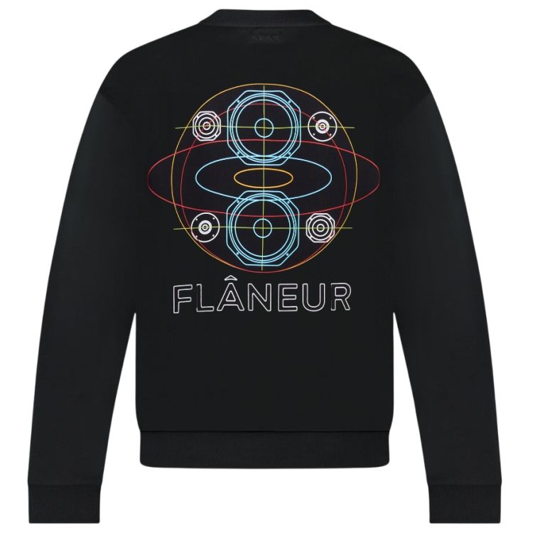 Flâneur Speaker Sweater Zwart