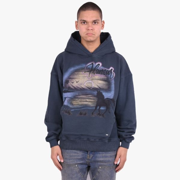 Flâneur Sunset Hoodie Zwart